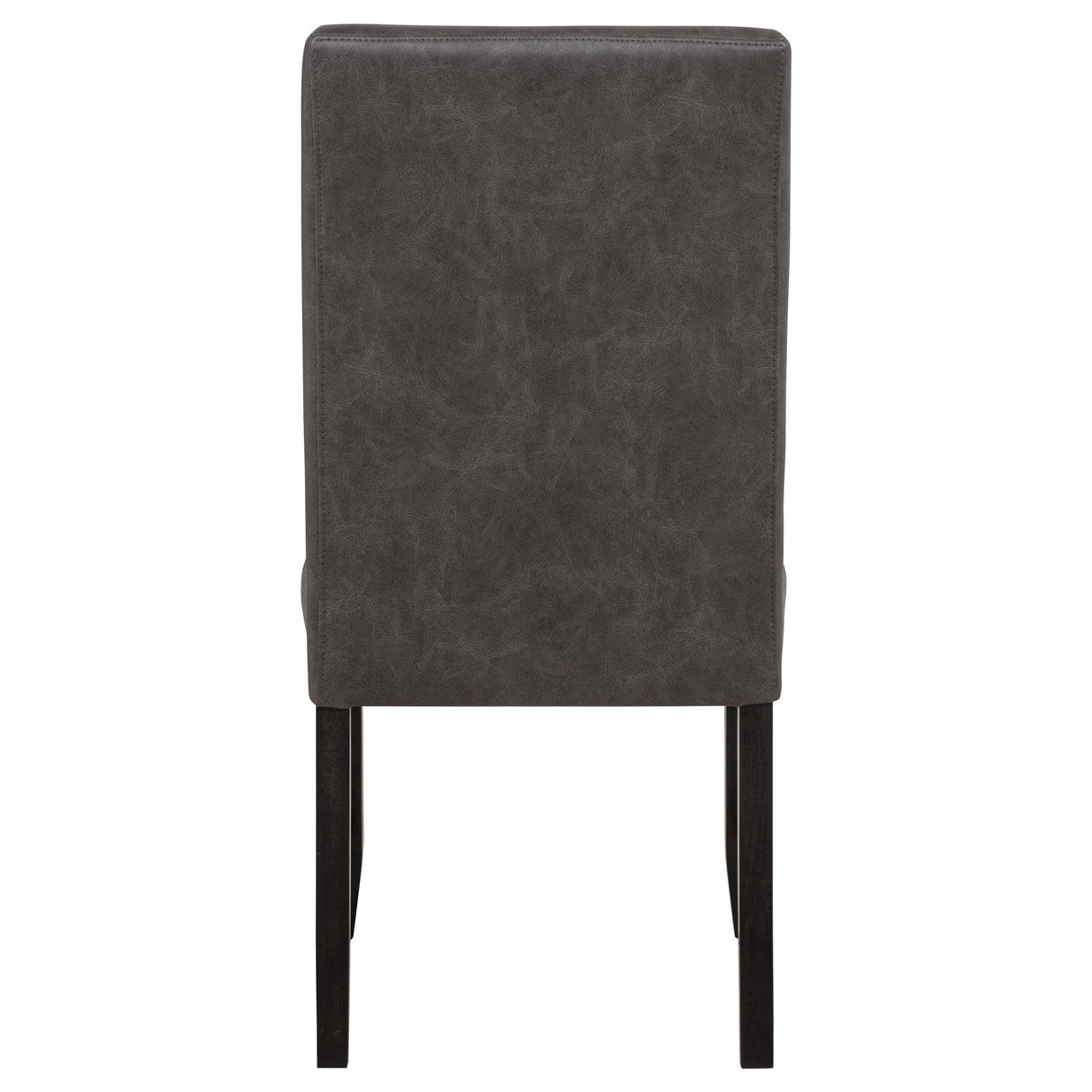 Coaster Furniture Averill 121292GRY Set of 2 Faux Leather Upholstered Dining Side Chair - Dark Grey IMAGE 8
