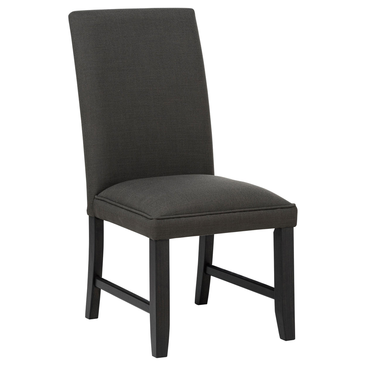 Coaster Furniture Berning 121702CHR Set of 2 Fabric Upholstered Parson Side Chair - Charcoal Grey IMAGE 4