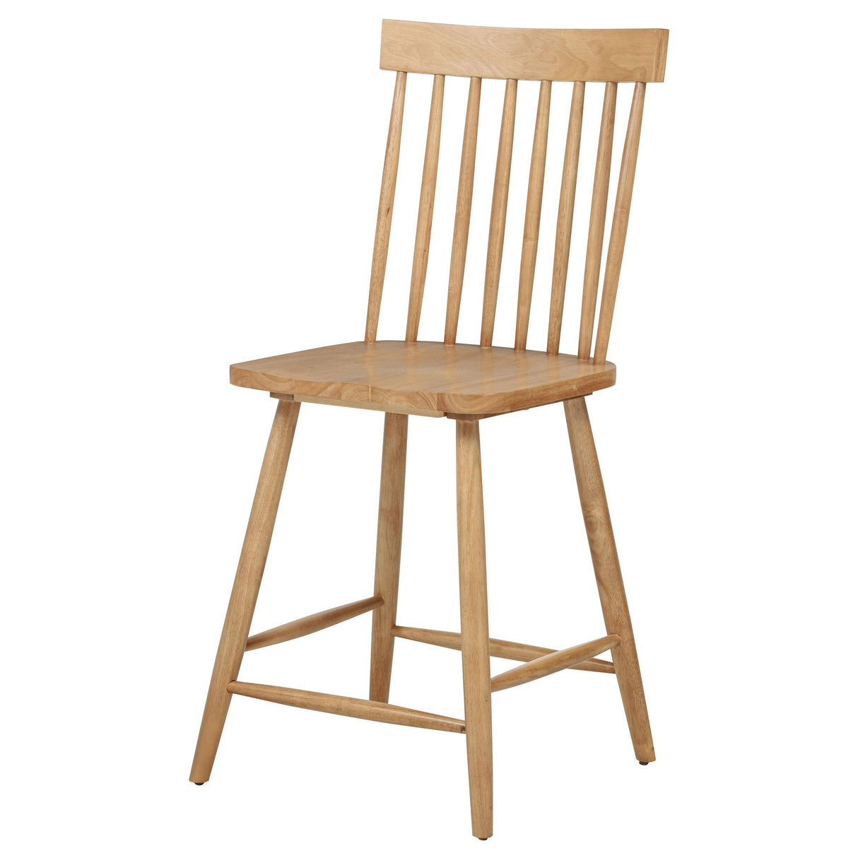 Coaster Furniture Andrews 122509 Set of 2 Windsor Counter Height Dining Side Chair - Light Ash IMAGE 3