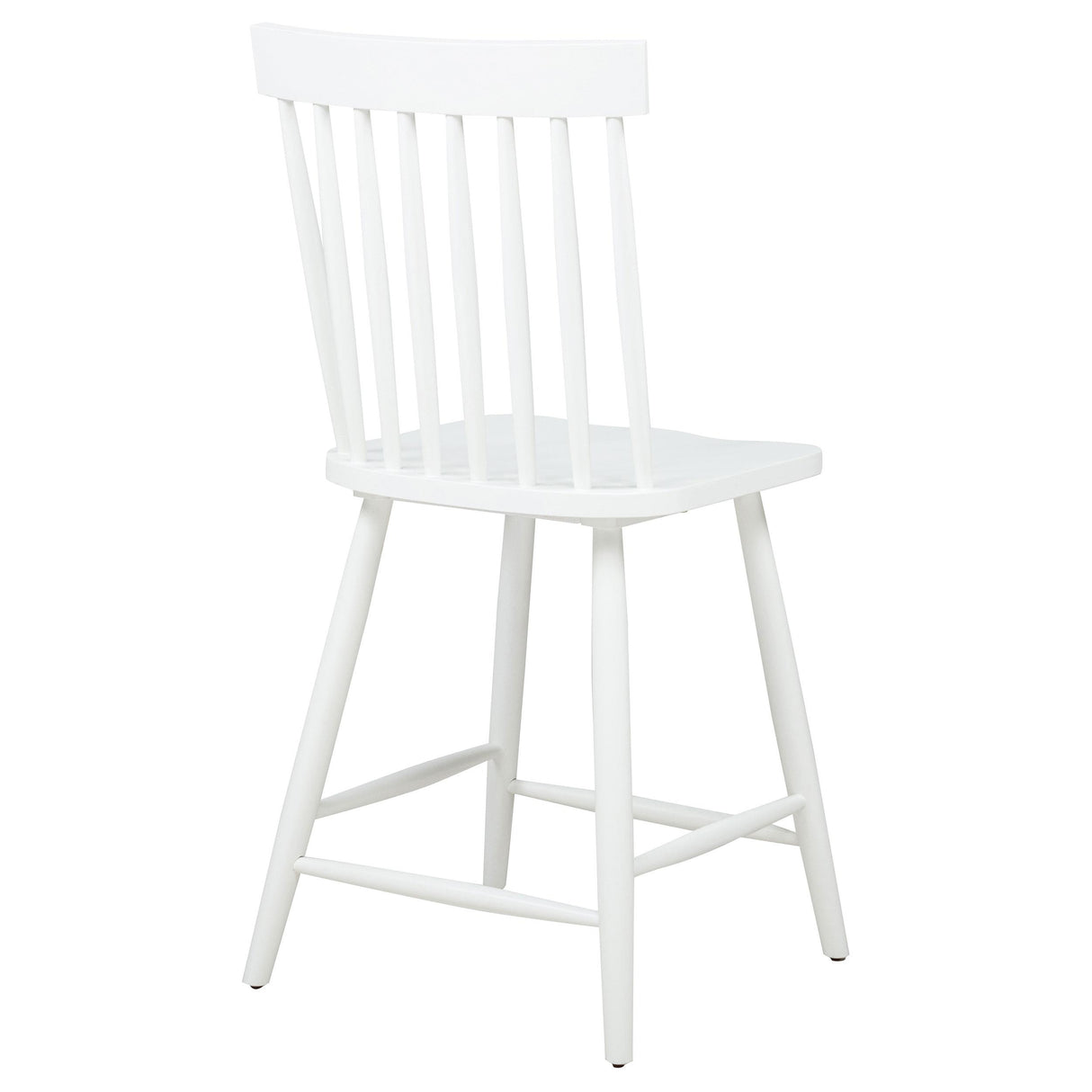 Coaster Furniture Andrews 122509WHT Set of 2 Windsor Counter Height Dining Side Chair - White IMAGE 2