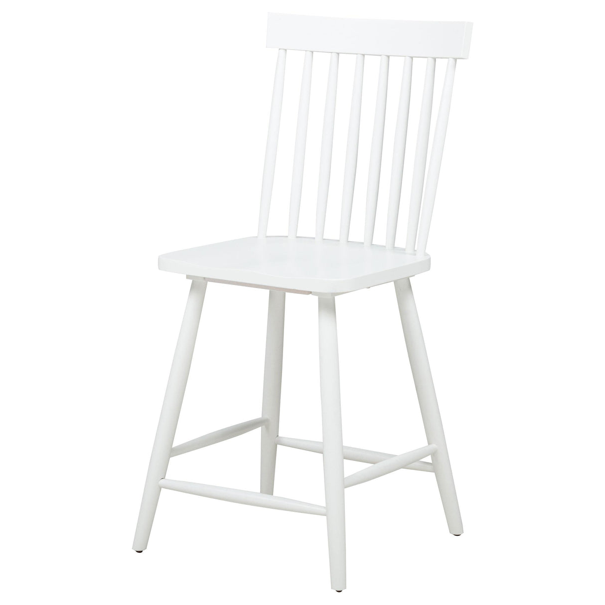 Coaster Furniture Andrews 122509WHT Set of 2 Windsor Counter Height Dining Side Chair - White IMAGE 3