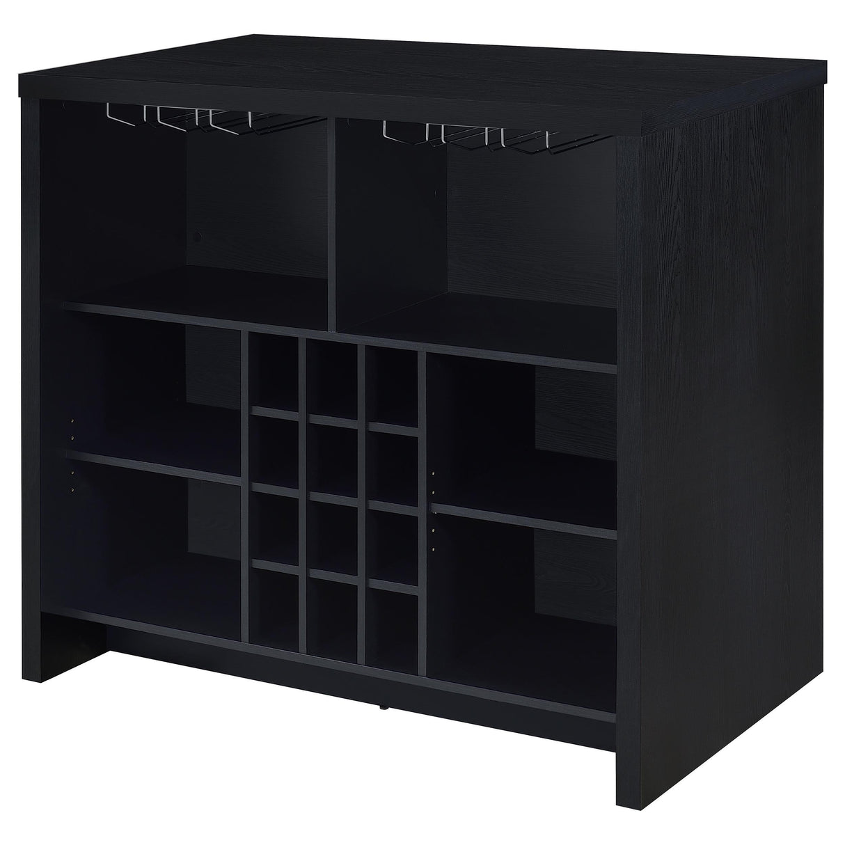 Coaster Furniture Topanga 182784 Engineered Wood Freestanding Home Bar - Black IMAGE 4