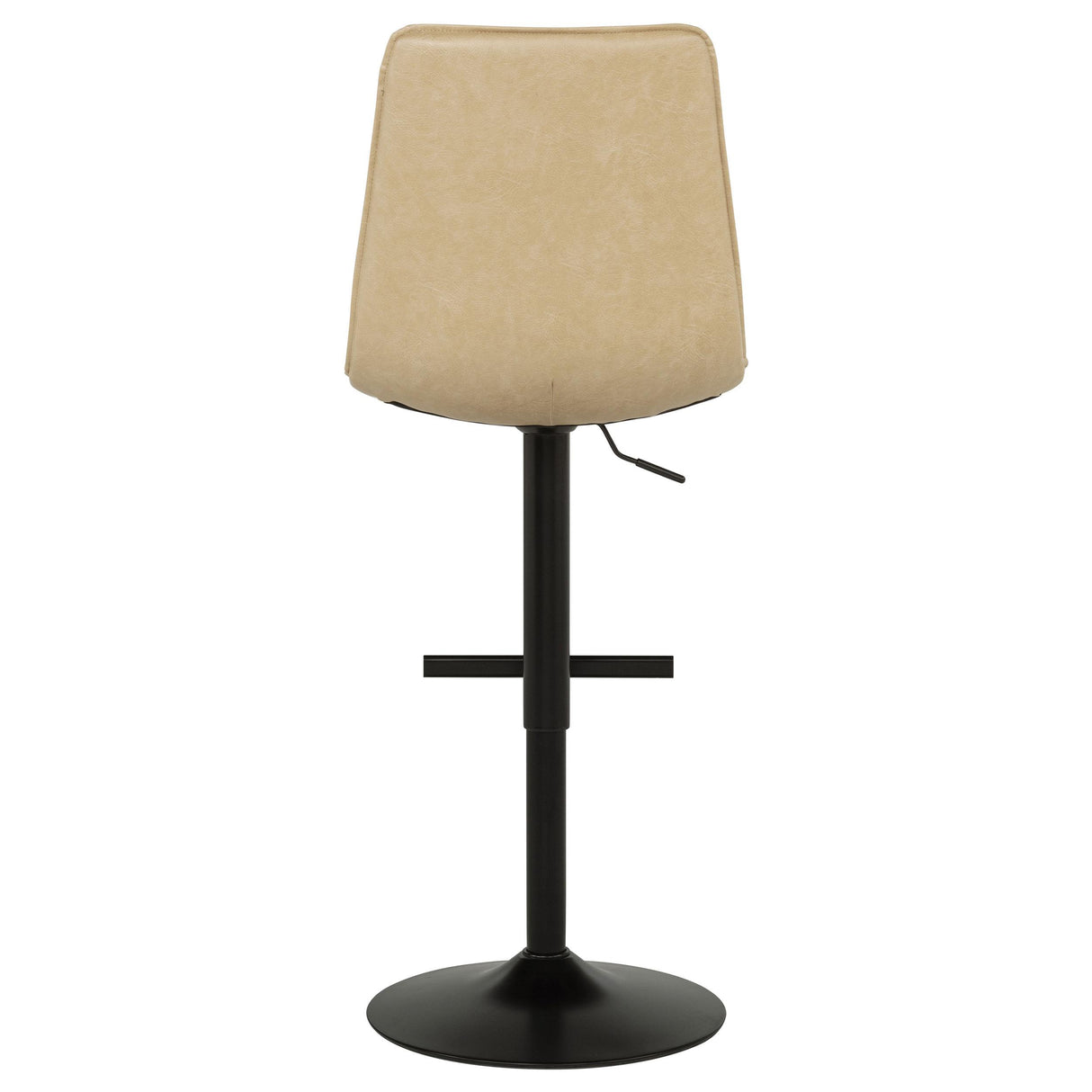 Coaster Furniture Eldridge 182957TAN Faux Leather Upholstered Adjustable Bar Stool - Coffee Tan IMAGE 4