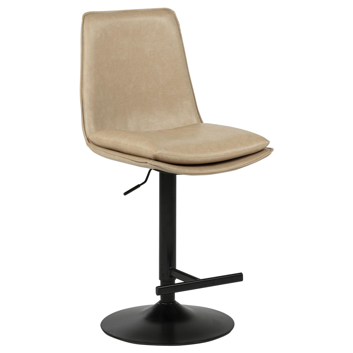 Coaster Furniture Eldridge 182957TAN Faux Leather Upholstered Adjustable Bar Stool - Coffee Tan IMAGE 9