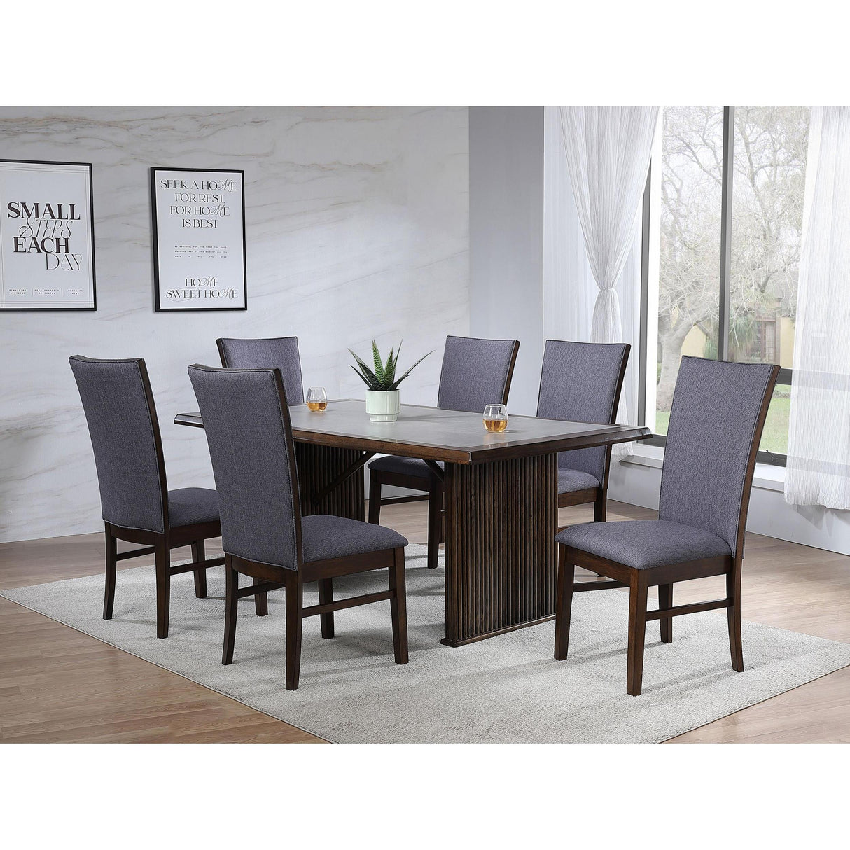 Coaster Furniture Sherwood 193592 Set of 2 Upholstered Dining Side Chair - Grey IMAGE 14
