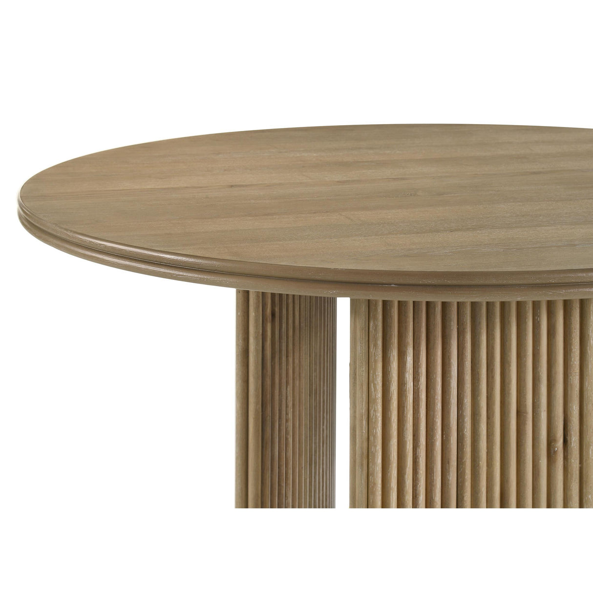 Coaster Furniture Adina 193610 53-inch Round Wood Dining Table - Distressed Light Brown IMAGE 6