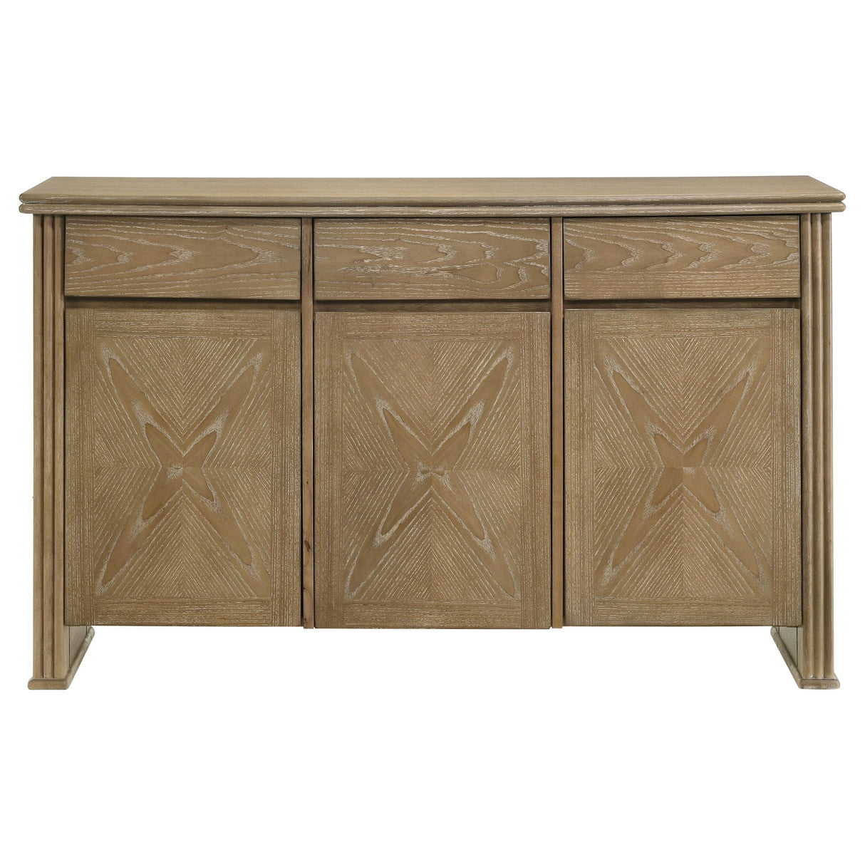 Coaster Furniture Adina 193615 3-door 59-inch Sideboard Server - Distressed Light Brown IMAGE 10