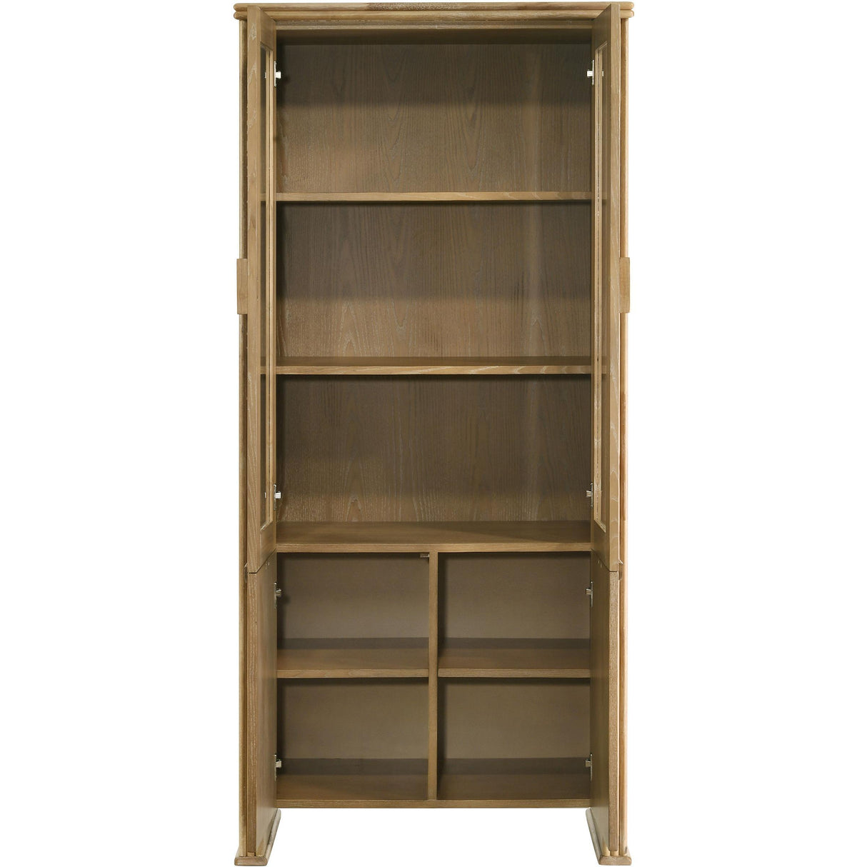 Coaster Furniture Adina 193616 77-inch Tall Display Cabinet - Distressed Light Brown IMAGE 5