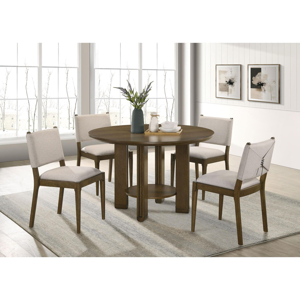 Coaster Furniture Ottowa 193662 Set of 2 Upholstered Dining Side Chair - Brown IMAGE 15