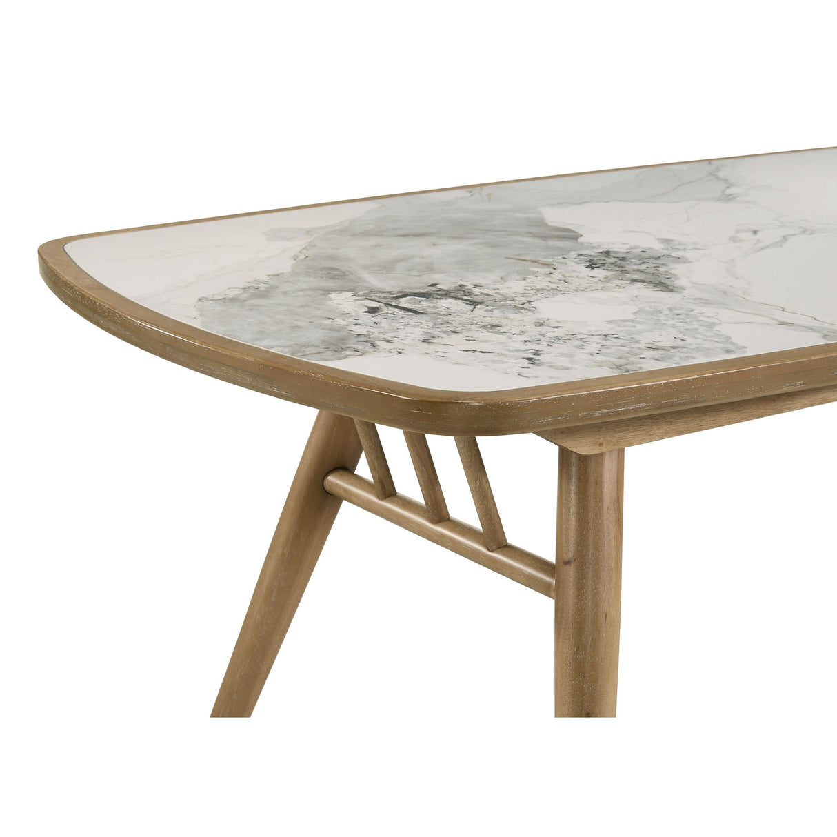 Coaster Furniture Croyden 193731 73-inch Rectangular Dining Table - Weathered Natural IMAGE 2