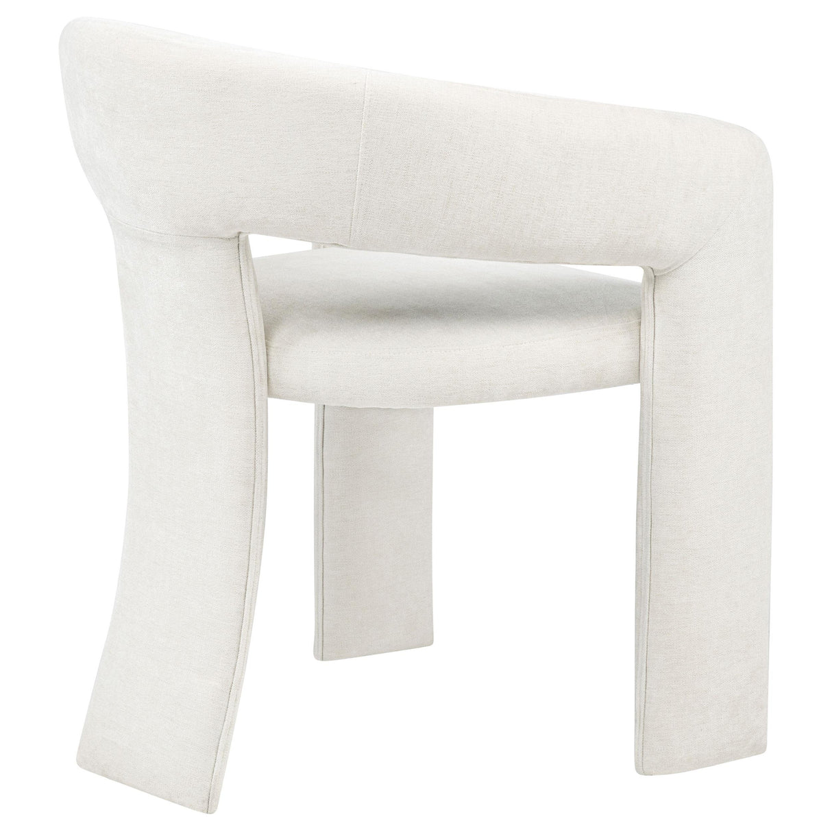Coaster Furniture Carlow 193813WHT Set of 2 Upholstered Dining Arm Chair - White IMAGE 4