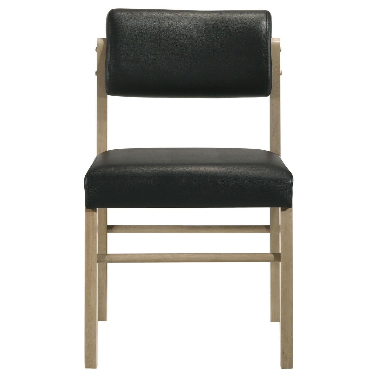 Coaster Furniture Kehoe 193922NAT Set of 2 Upholstered Dining Side Chair - Black/Natural Oak IMAGE 10