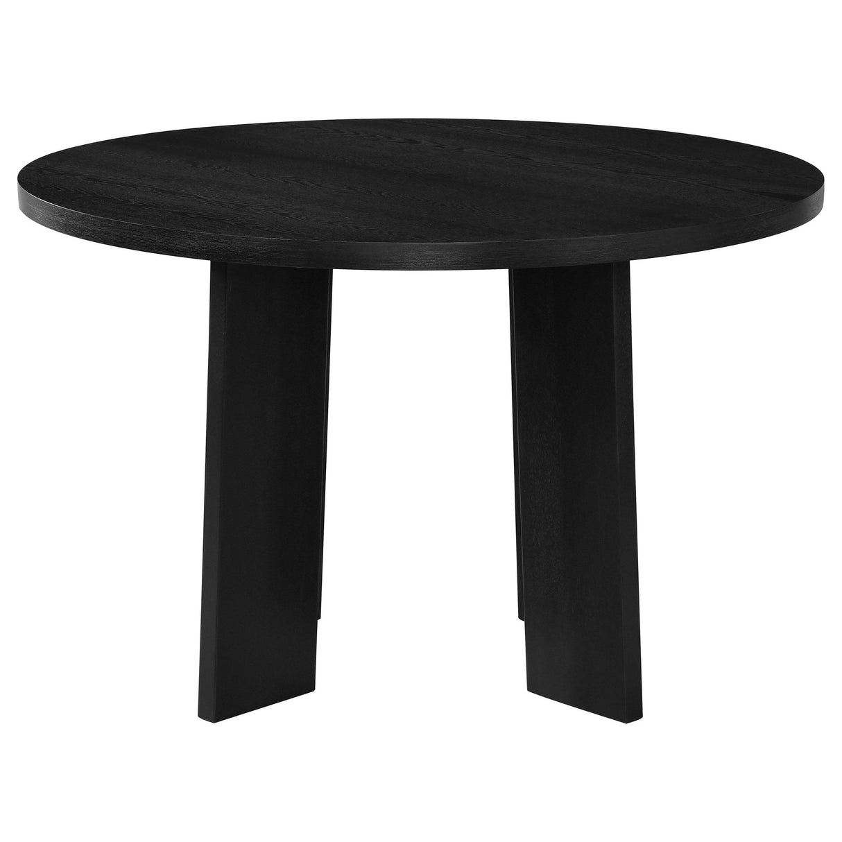 Coaster Furniture Strouse 193940BLK 47-inch Round Wood Dining Room Table - Black IMAGE 7