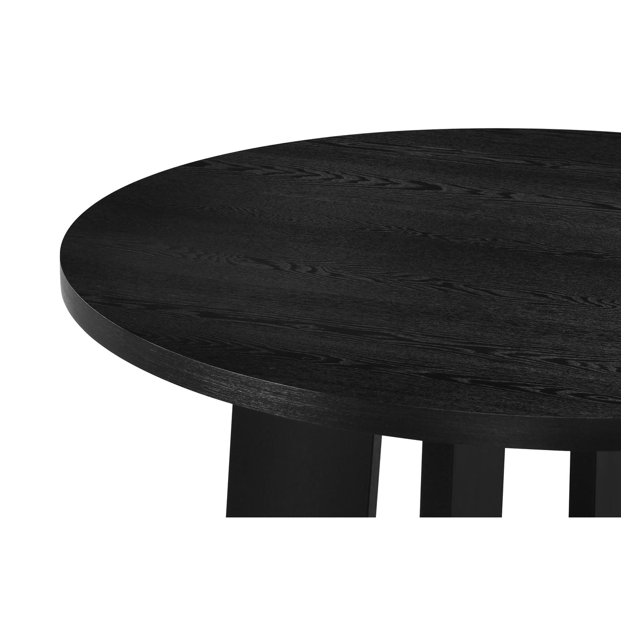 Coaster Furniture Strouse 193940BLK 47-inch Round Wood Dining Room Table - Black IMAGE 9