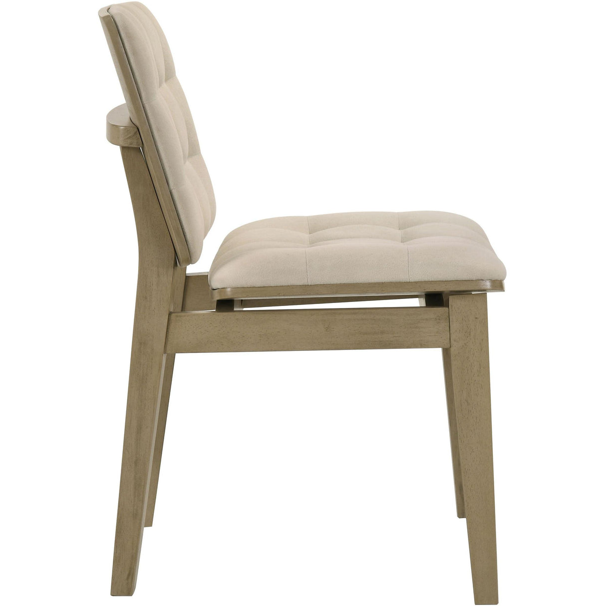 Coaster Furniture Redbridge 193952NAT Set of 2 Velvet Upholstered Side Chair - Cream/Natural Oak IMAGE 9