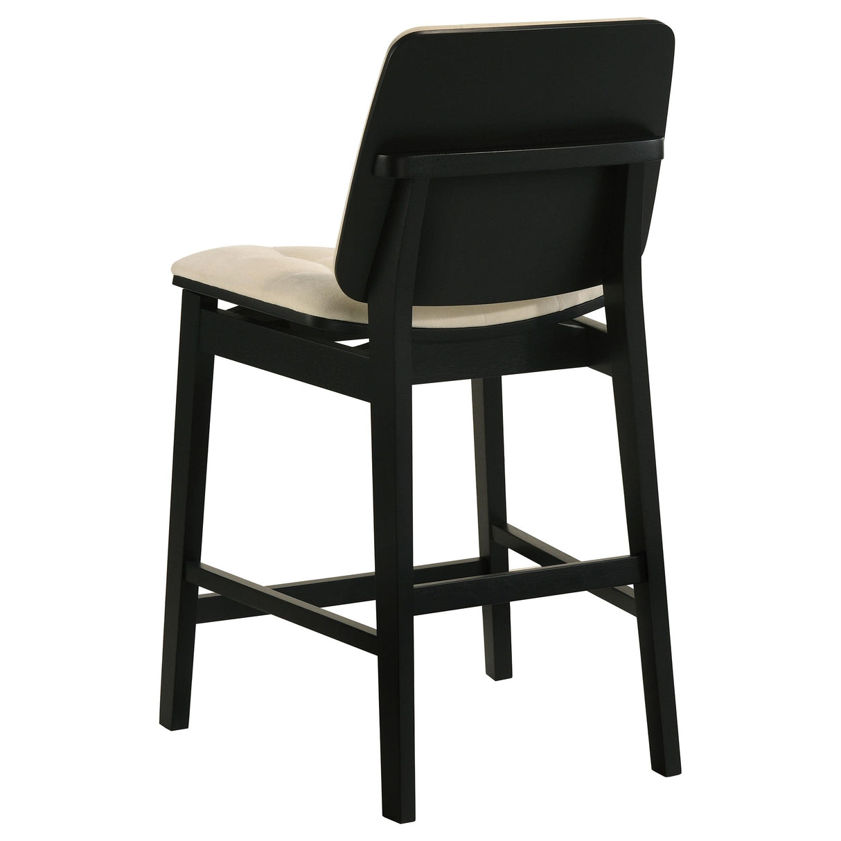 Coaster Furniture Redbridge 193959BLK Set of 2 Velvet Upholstered Counter Chair - Cream/Black IMAGE 5