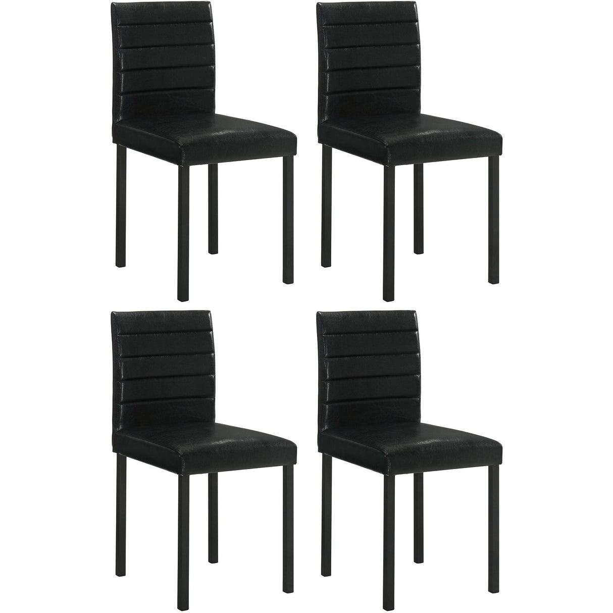 Coaster Furniture Garza 193982 Set of 4 Upholstered Dining Side Chair - Black IMAGE 1