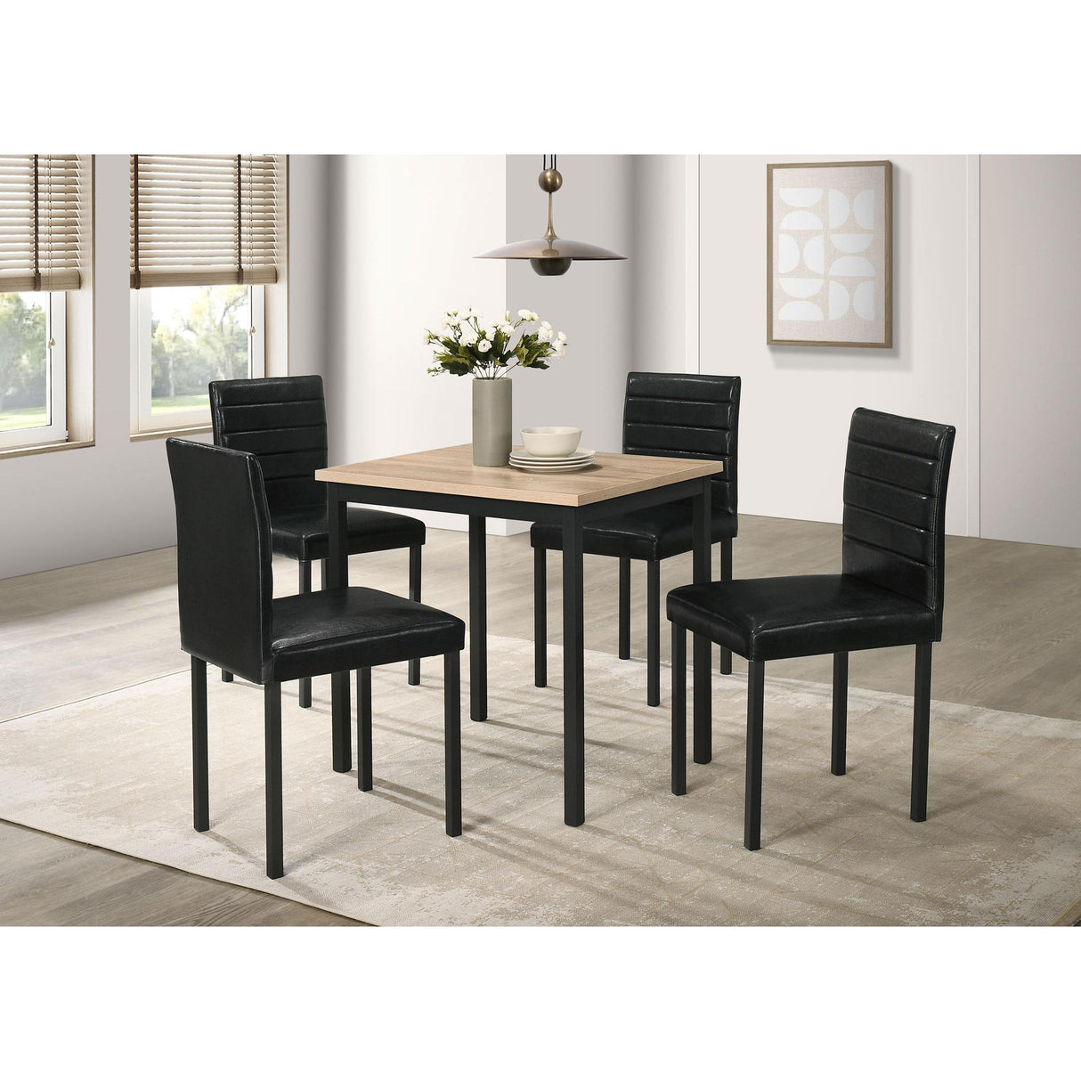 Coaster Furniture Garza 193982 Set of 4 Upholstered Dining Side Chair - Black IMAGE 13
