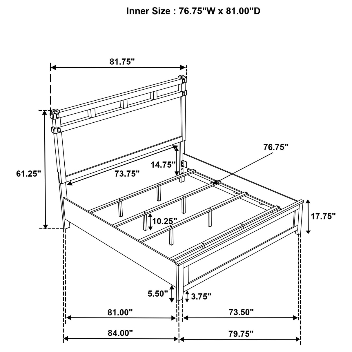 Coaster Furniture Hazlewood 207531KE 61-inch Eastern King Panel Bed - Vineyard Oak IMAGE 10