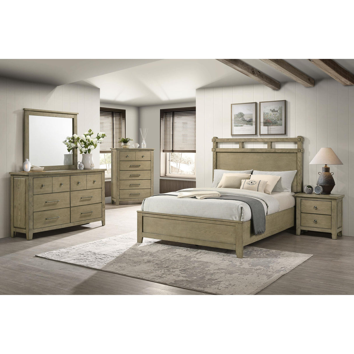 Coaster Furniture Hazlewood 207531Q 61-inch Queen Panel Bed - Vineyard Oak IMAGE 8