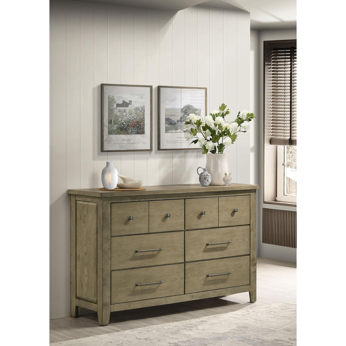 Coaster Furniture Hazlewood 207533 6-drawer Bedroom Dresser Cabinet - Vineyard Oak IMAGE 2