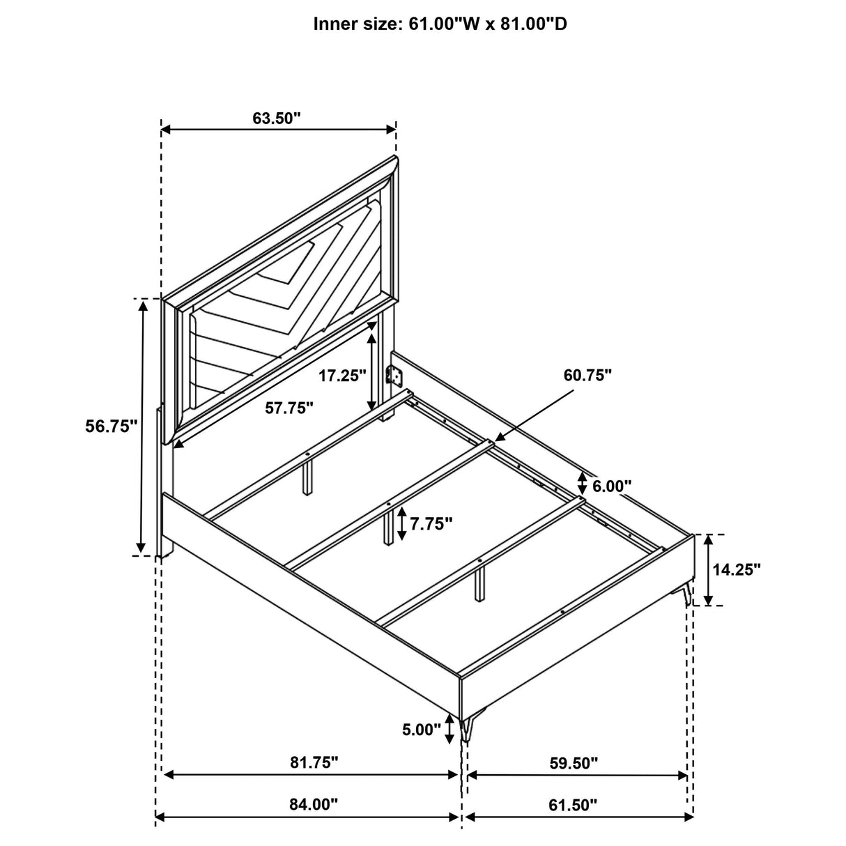 Coaster Furniture Cassia 215791Q Queen LED Panel Bed - White High Gloss IMAGE 10