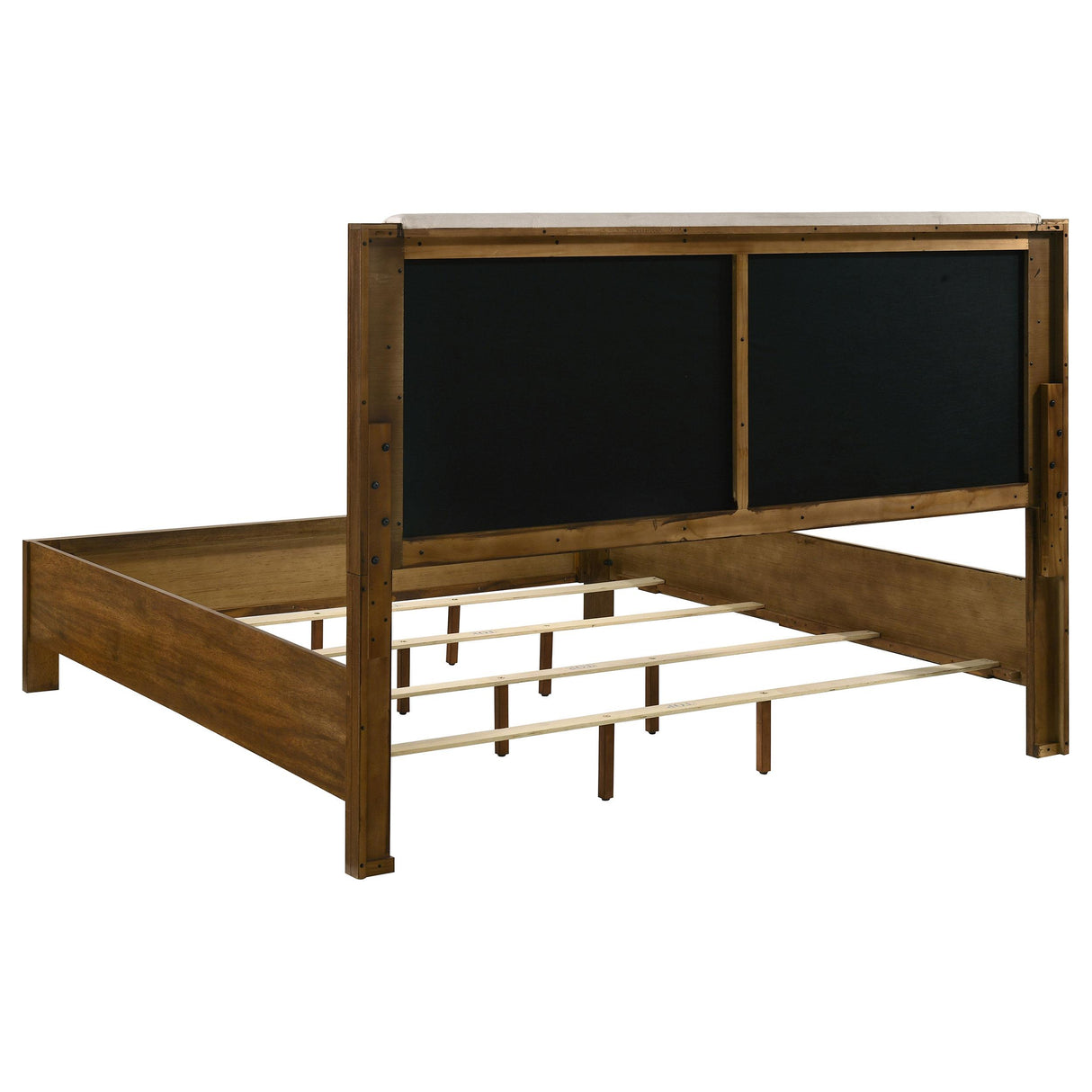 Coaster Furniture Adderley 215851KE Eastern King Wood Panel Bed - Cream/Warm Brown IMAGE 2