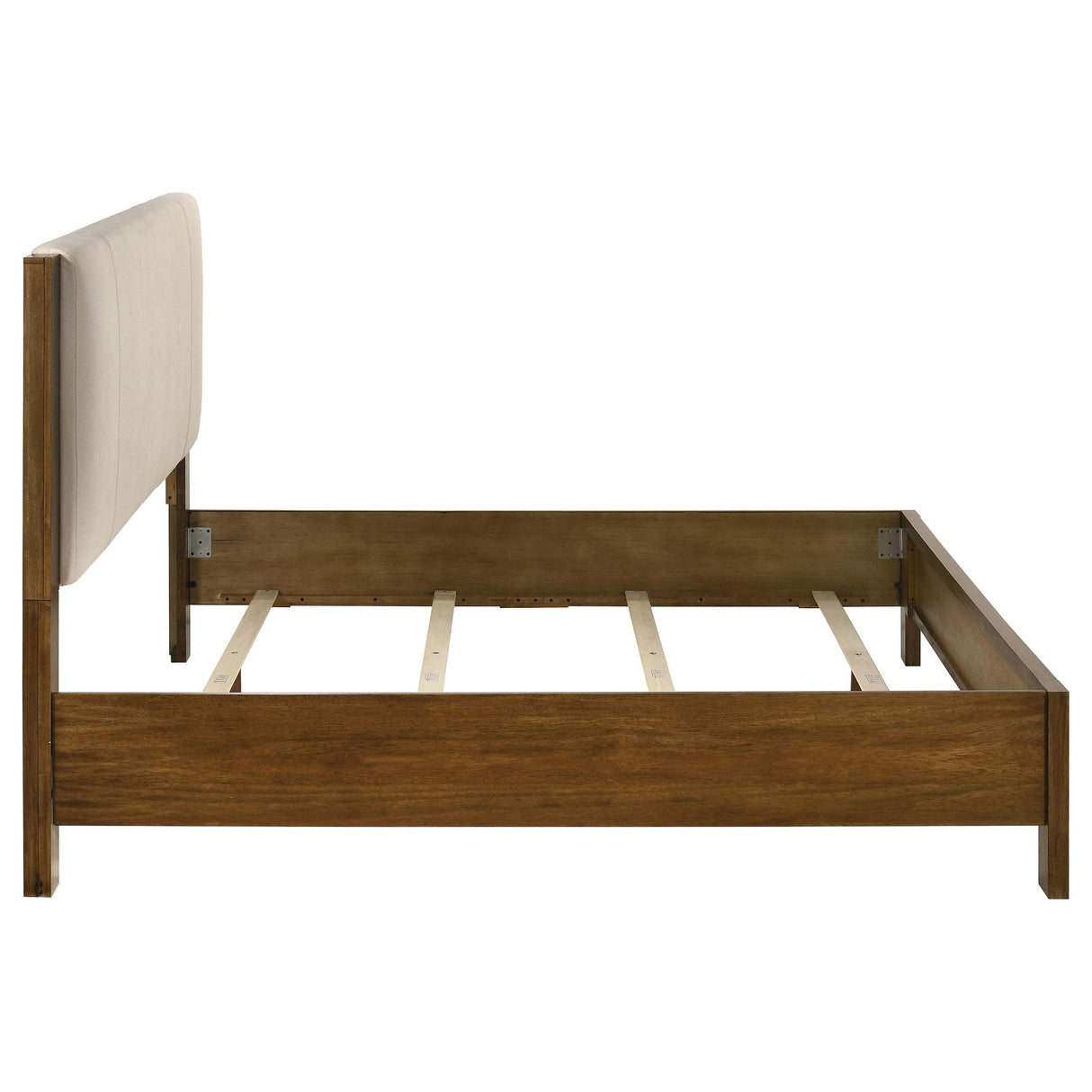 Coaster Furniture Adderley 215851KE Eastern King Wood Panel Bed - Cream/Warm Brown IMAGE 5
