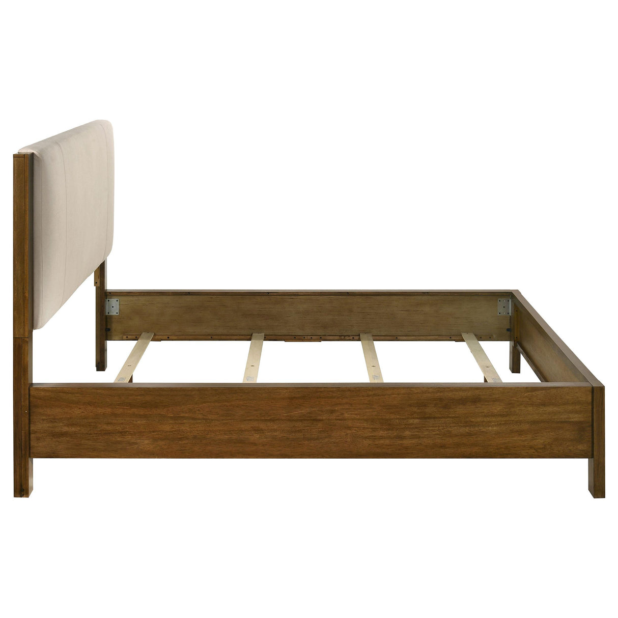 Coaster Furniture Adderley 215851KW California King Wood Panel Bed - Cream/Warm Brown IMAGE 3