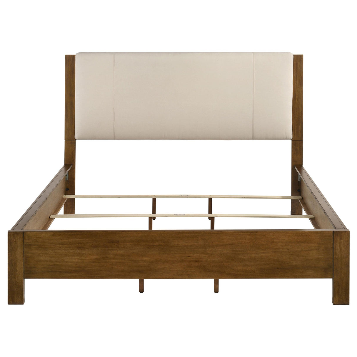 Coaster Furniture Adderley 215851KW California King Wood Panel Bed - Cream/Warm Brown IMAGE 9