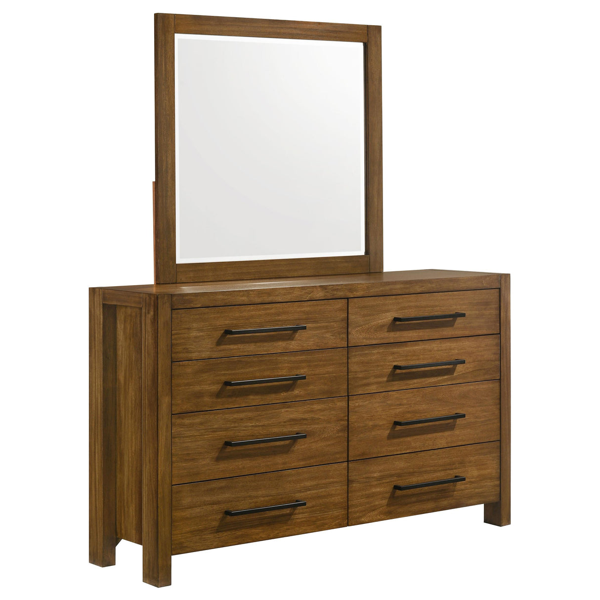 Coaster Furniture Adderley 215853M 8-drawer Bedroom Dresser and Mirror - Warm Brown IMAGE 1