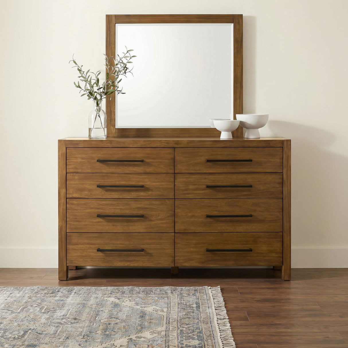 Coaster Furniture Adderley 215853M 8-drawer Bedroom Dresser and Mirror - Warm Brown IMAGE 6
