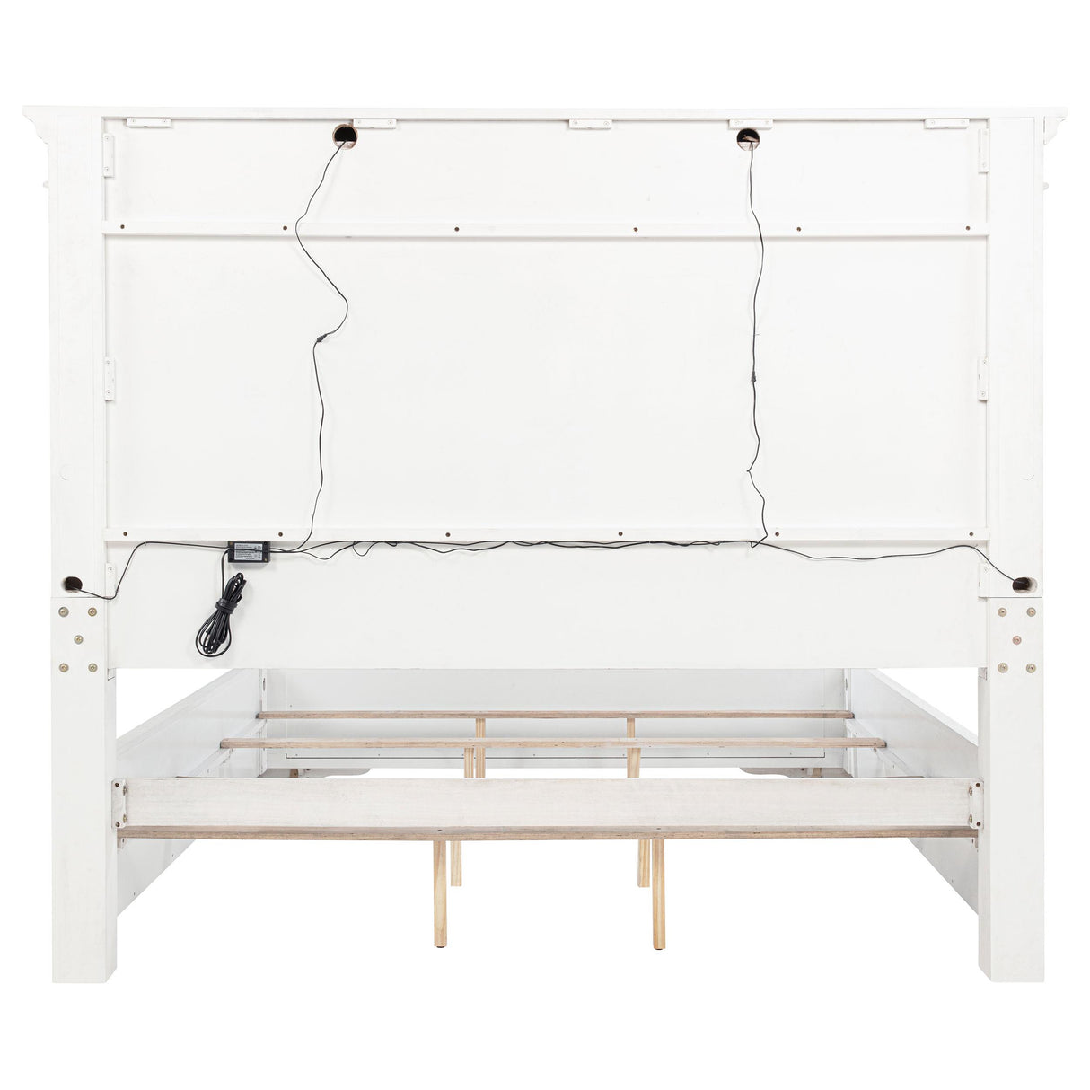 Coaster Furniture McKinney 215871KW California King LED Light Panel Bed - Vintage White IMAGE 5