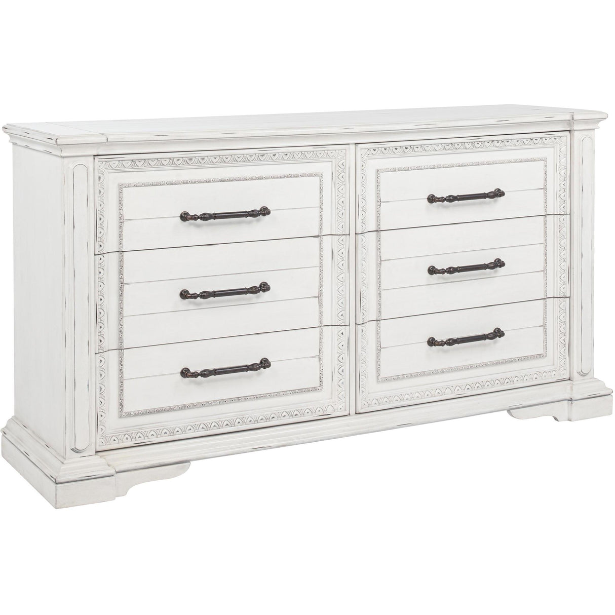 Coaster Furniture McKinney 215873 6-drawer Bedroom Dresser Cabinet - Vintage White IMAGE 1