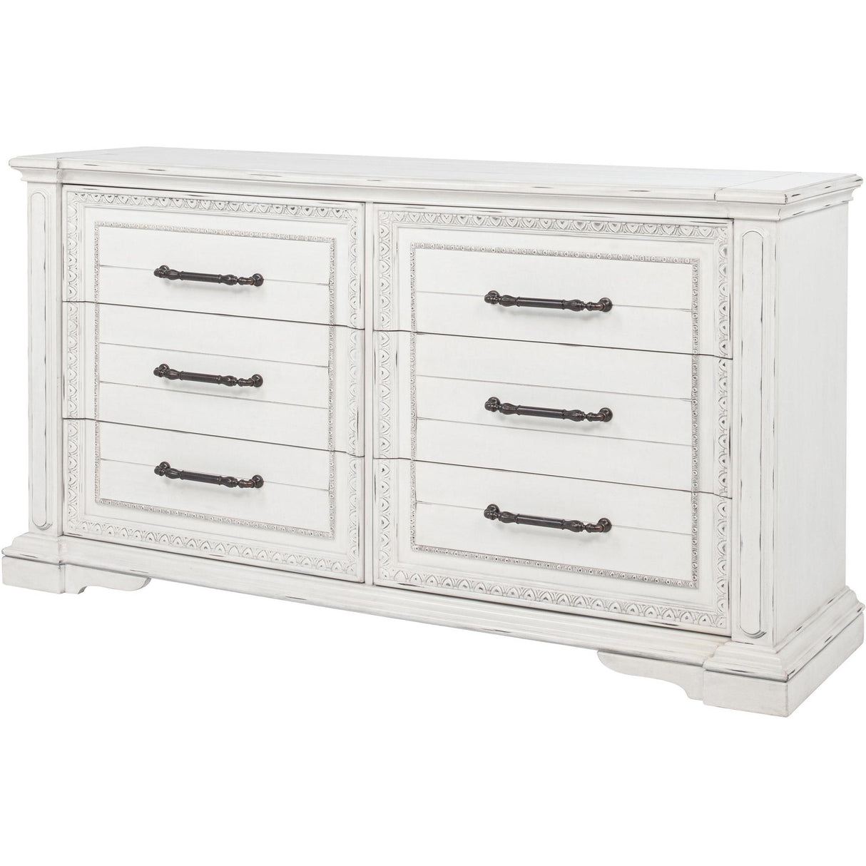 Coaster Furniture McKinney 215873 6-drawer Bedroom Dresser Cabinet - Vintage White IMAGE 4