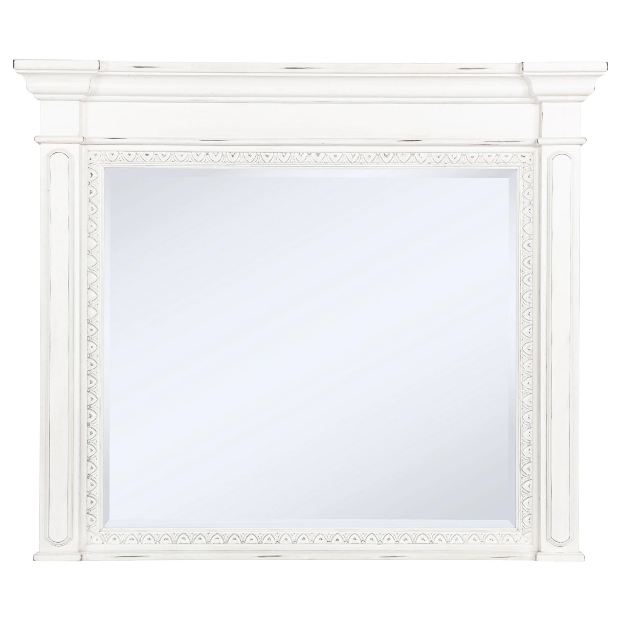 Coaster Furniture McKinney 215874 Dresser Mirror - Vintage White IMAGE 3