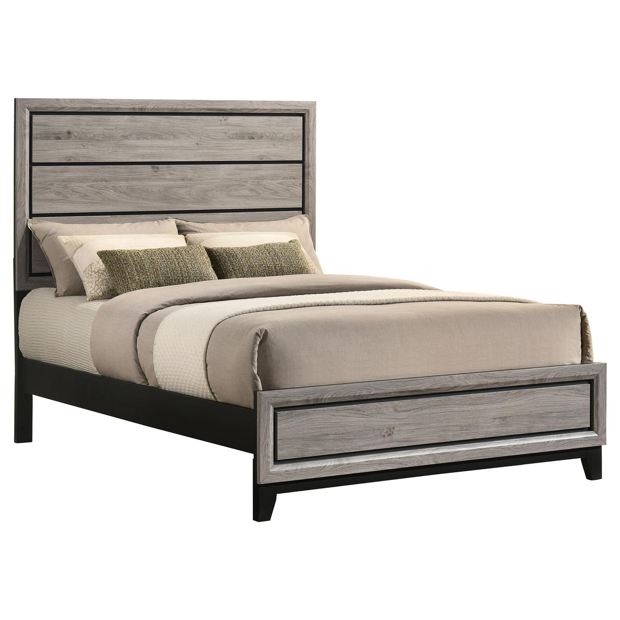 Coaster Furniture Valen 215911F Wood Full Panel Bed - Light Taupe IMAGE 6