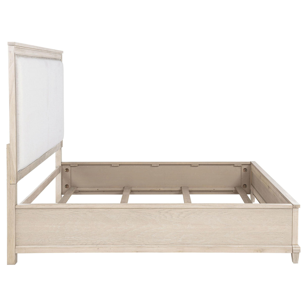 Coaster Furniture Pembroke 215921KW 66-inch California King Panel Bed - Washed Oak IMAGE 4