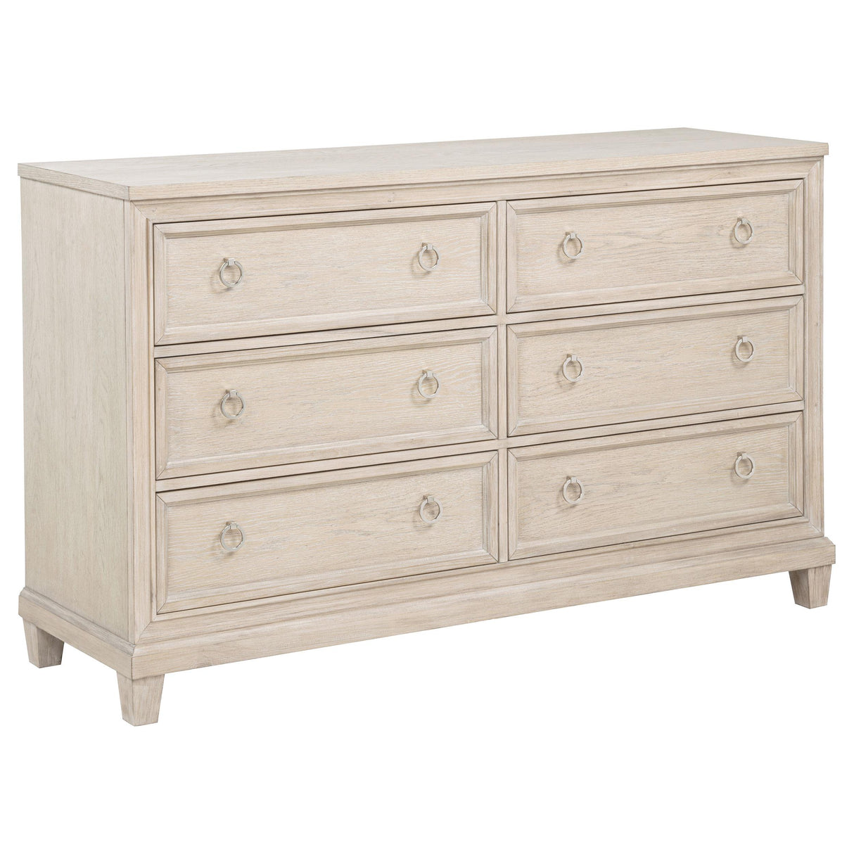 Coaster Furniture Pembroke 215923 6-drawer Bedroom Dresser Cabinet - Washed Oak IMAGE 1