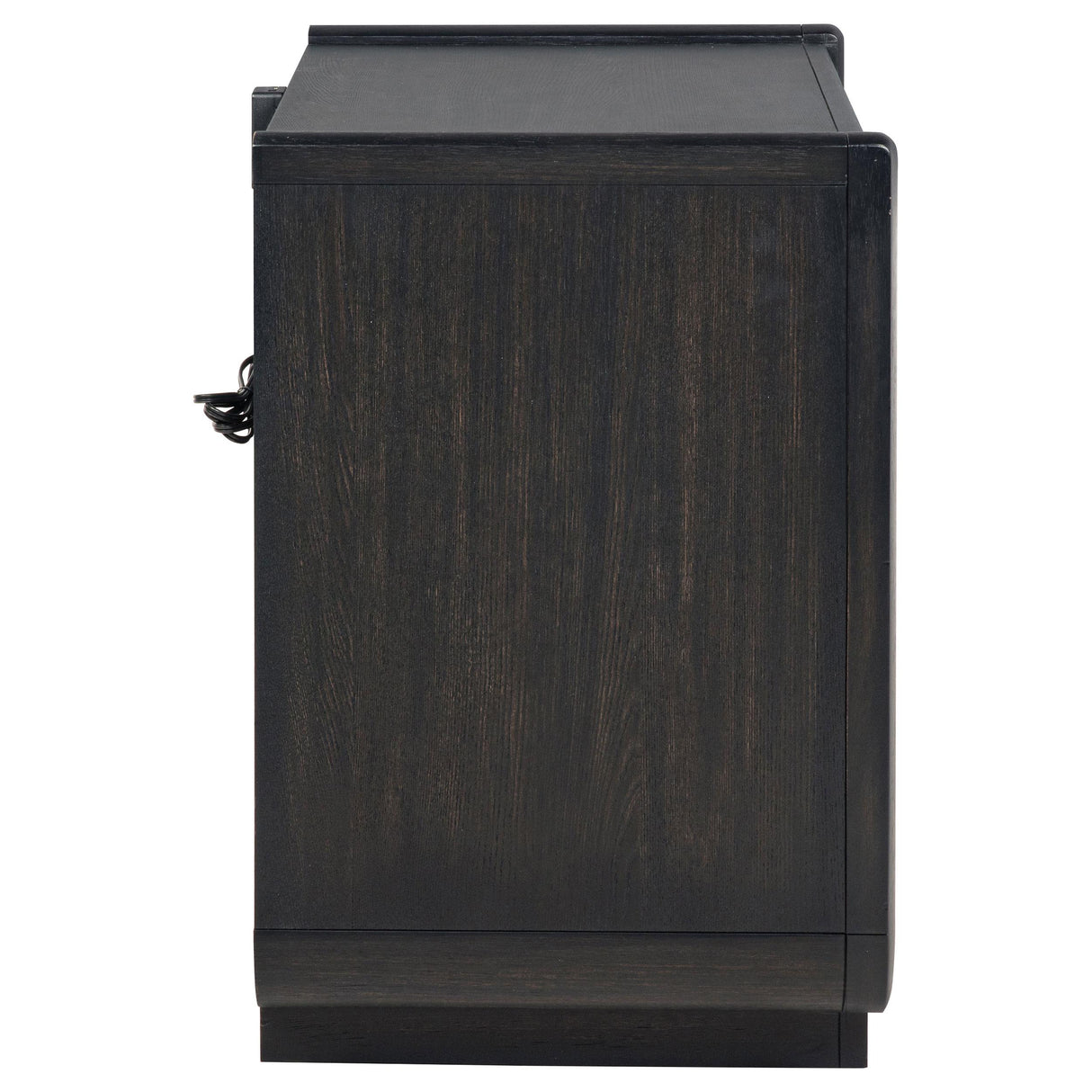 Coaster Furniture Leandro 222492 2-drawer LED Nightstand with USB - Burnished Black IMAGE 3