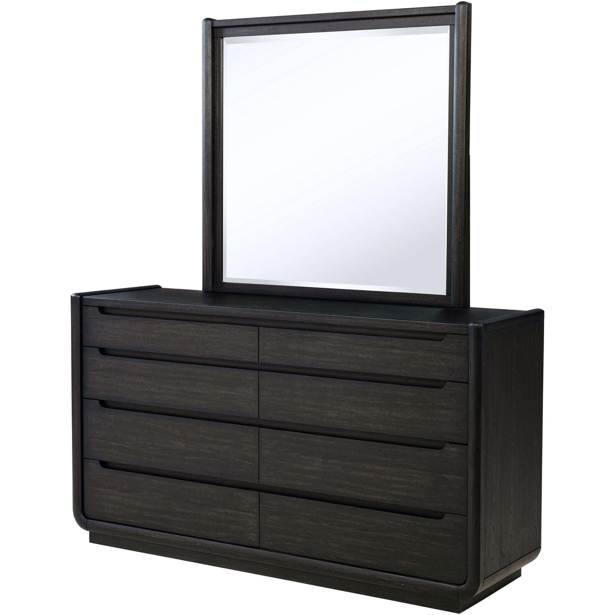 Coaster Furniture Leandro 222493M 8-drawer Bedroom Dresser with Mirror - Burnished Black IMAGE 4