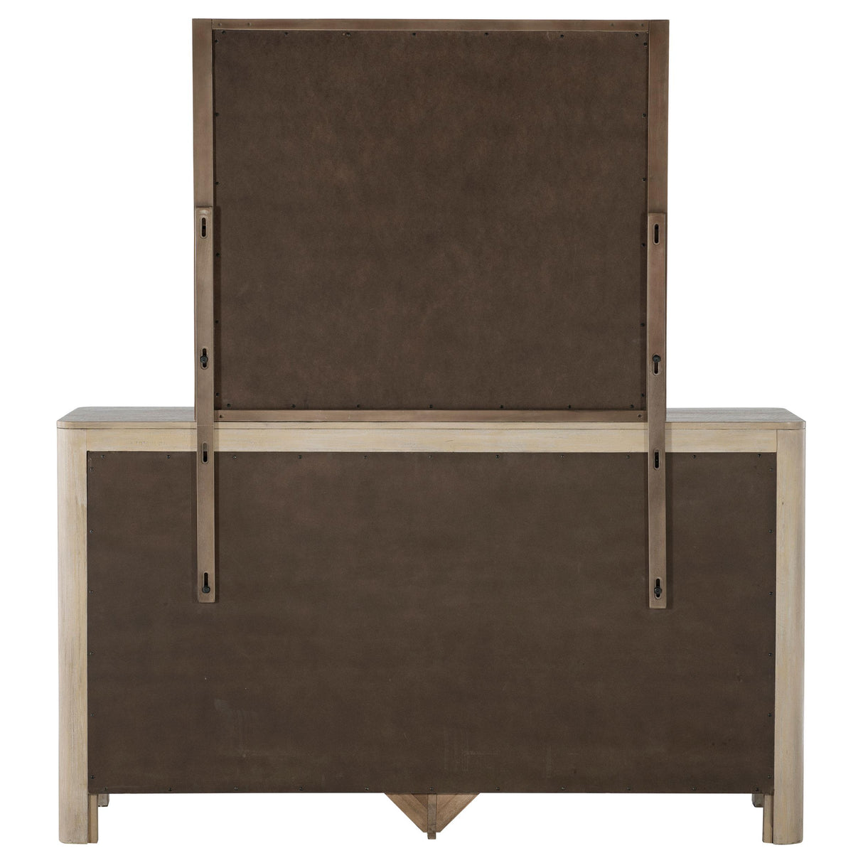 Coaster Furniture Solano 222523M 9-drawer Bedroom Dresser with Mirror - Weathered Mango IMAGE 4