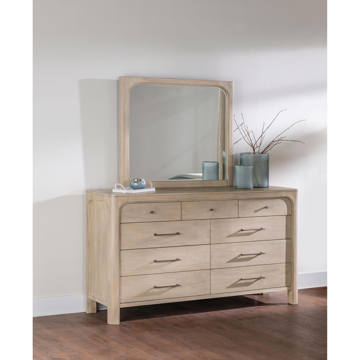 Coaster Furniture Solano 222523M 9-drawer Bedroom Dresser with Mirror - Weathered Mango IMAGE 5