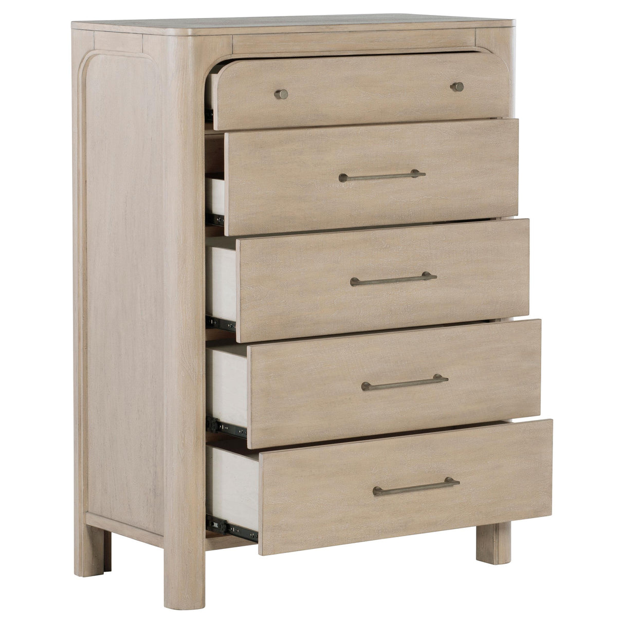 Coaster Furniture Solano 222525 5-drawer Bedroom Chest - Weathered Mango IMAGE 12