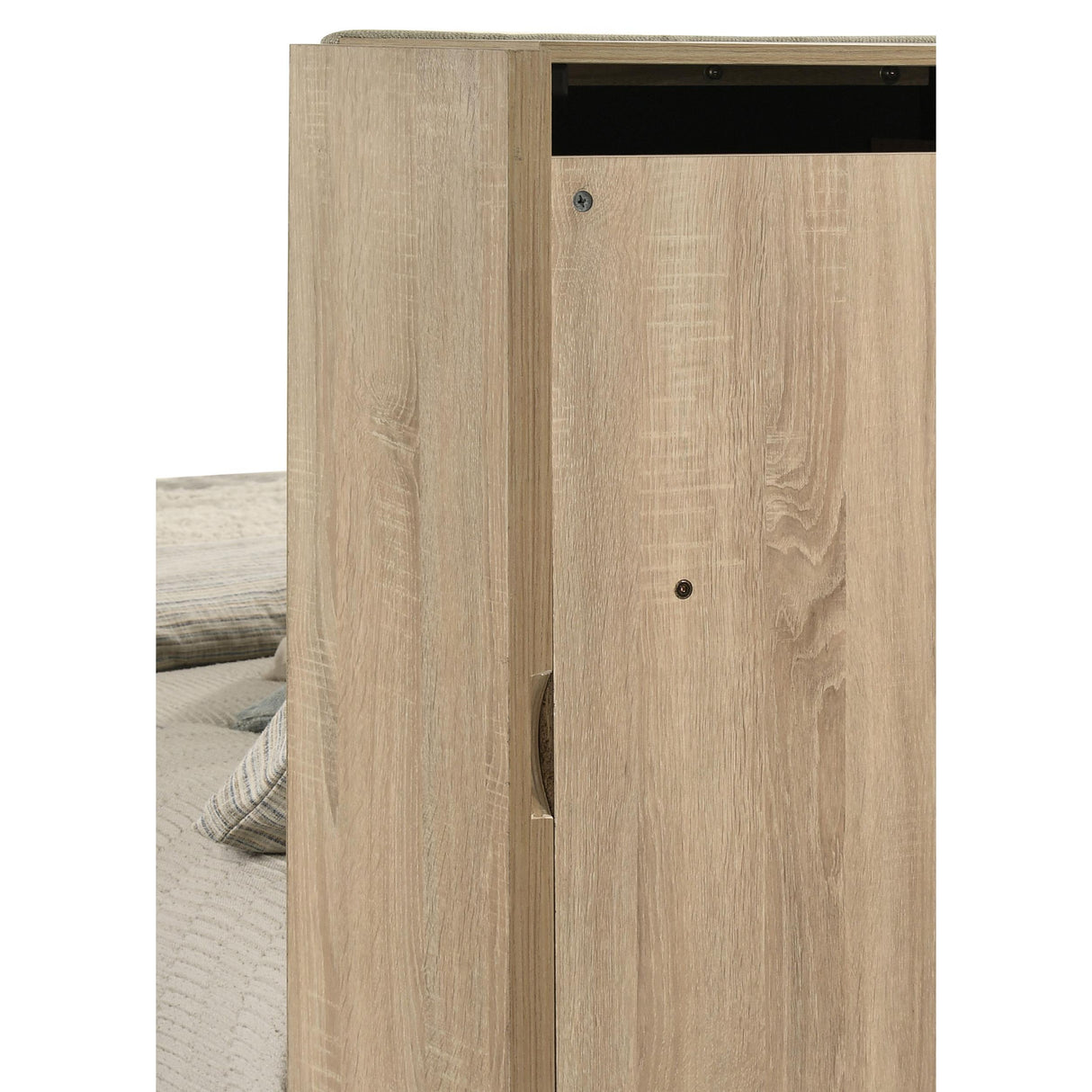 Coaster Furniture Arielle 223111Q Queen Bookcase Panel Storage Bed - Light Oak IMAGE 9