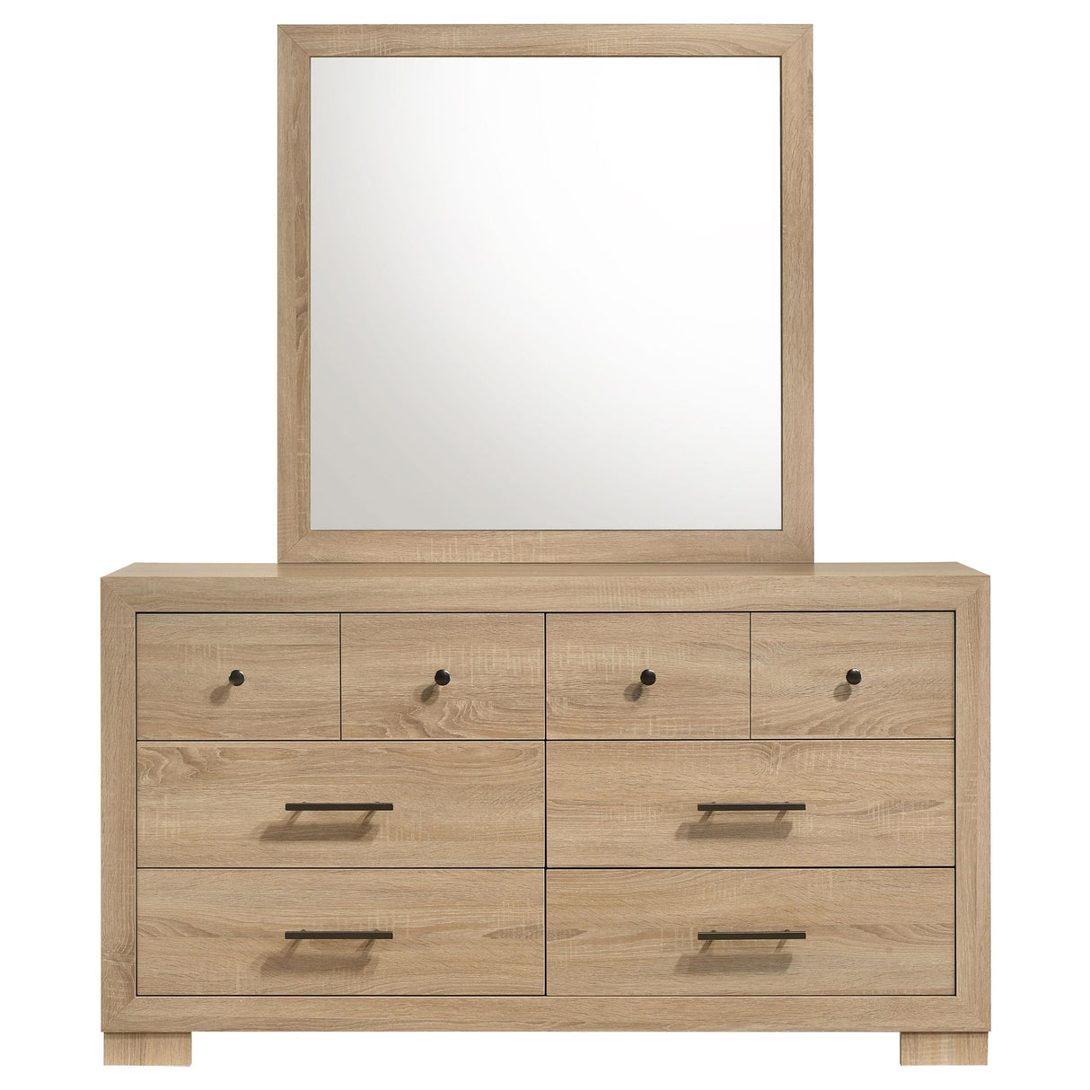 Coaster Furniture Arielle 223113M 6-drawer Bedroom Dresser with Mirror - Light Oak IMAGE 7