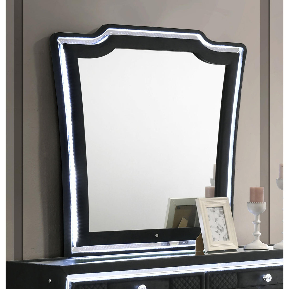Coaster Furniture Lorient 223164 LED Dresser Mirror - Black IMAGE 7