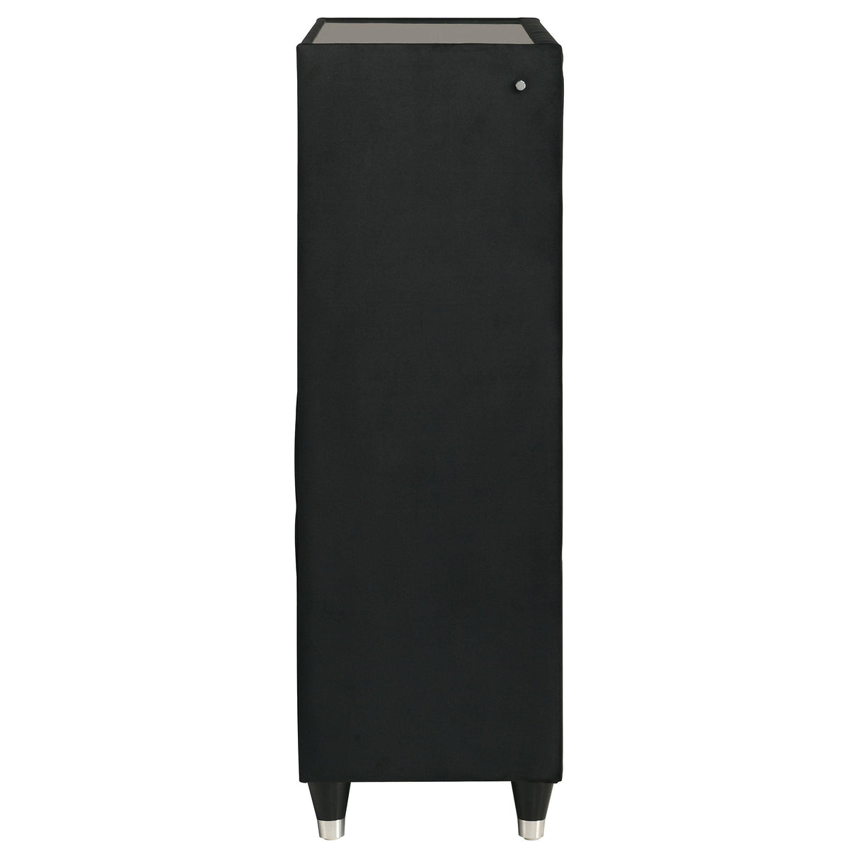 Coaster Furniture Ravenne 223195 5-drawer Velvet Upholstered LED Chest - Black IMAGE 12