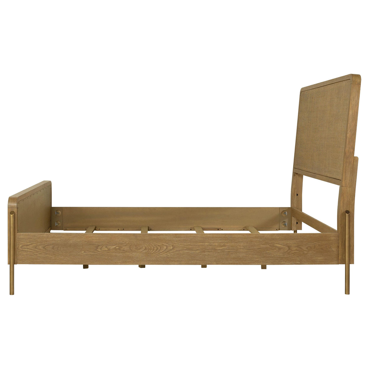 Coaster Furniture Arini 224300KW Rattan California King Panel Bed - Sand Wash/Natural IMAGE 8