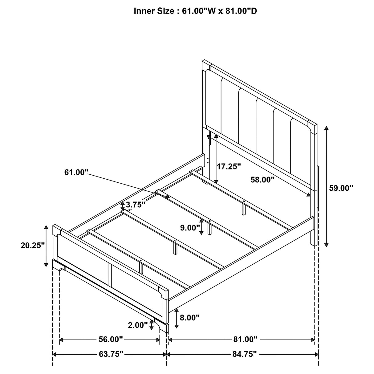 Coaster Furniture Gran 224930Q Park 59-inch Queen Panel Bed - Dark Cocoa IMAGE 8